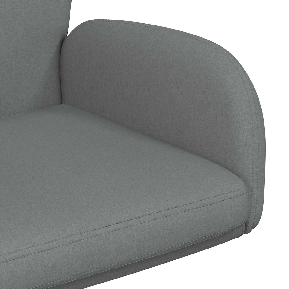 vidaXL Draaibureau stoelen 2 st 54 x 58 x 90 cm Lichtgrijs Stof