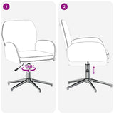 vidaXL Draaibureau stoelen 2 st 54 x 58 x 90 cm Lichtgrijs Stof