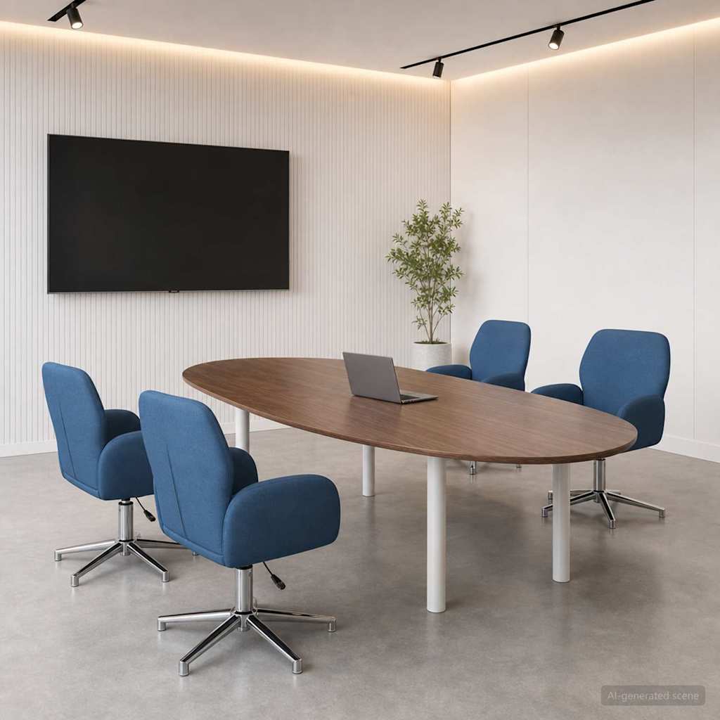 vidaXL Draaibureau stoelen 2 st 54 x 58 x 90 cm Lichtgrijs Stof