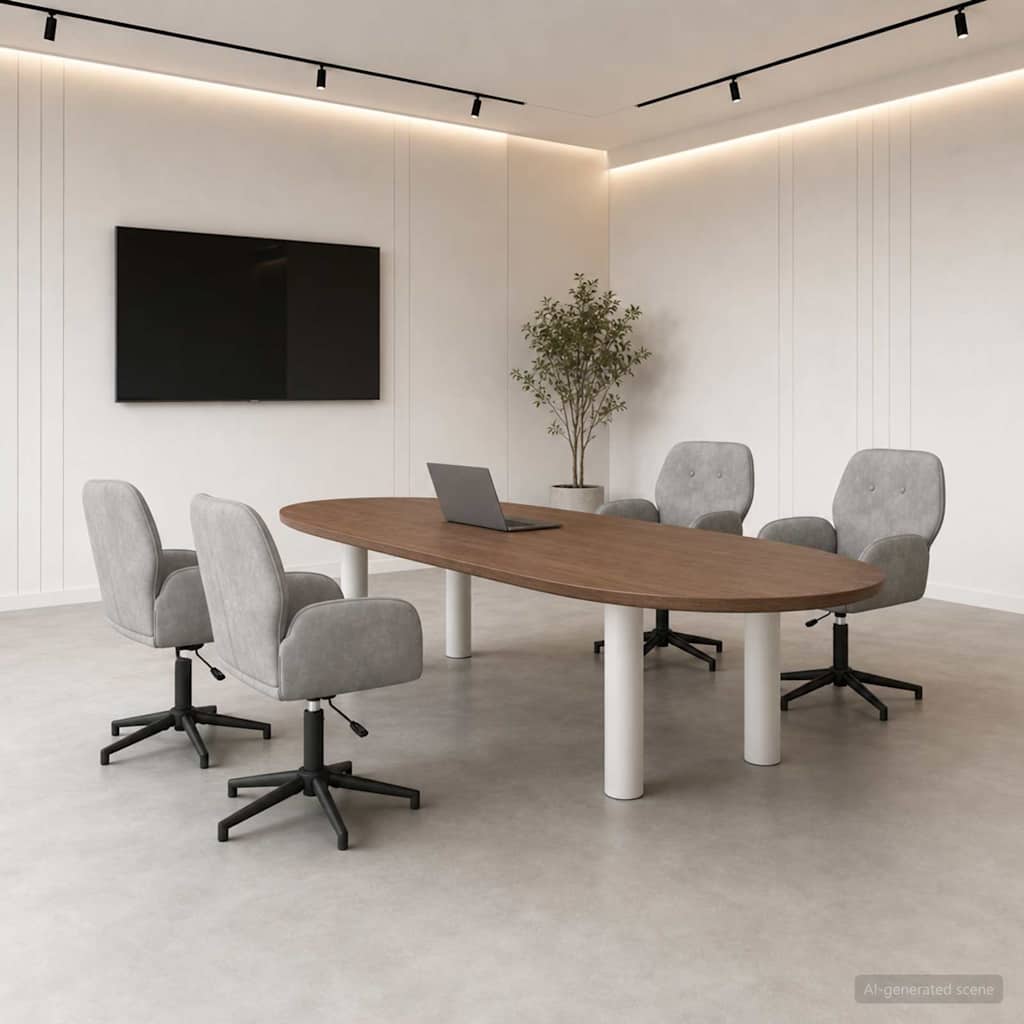 vidaXL Draaibureau stoelen 2 st 54 x 55 x 90 cm Lichtgrijs fluweel