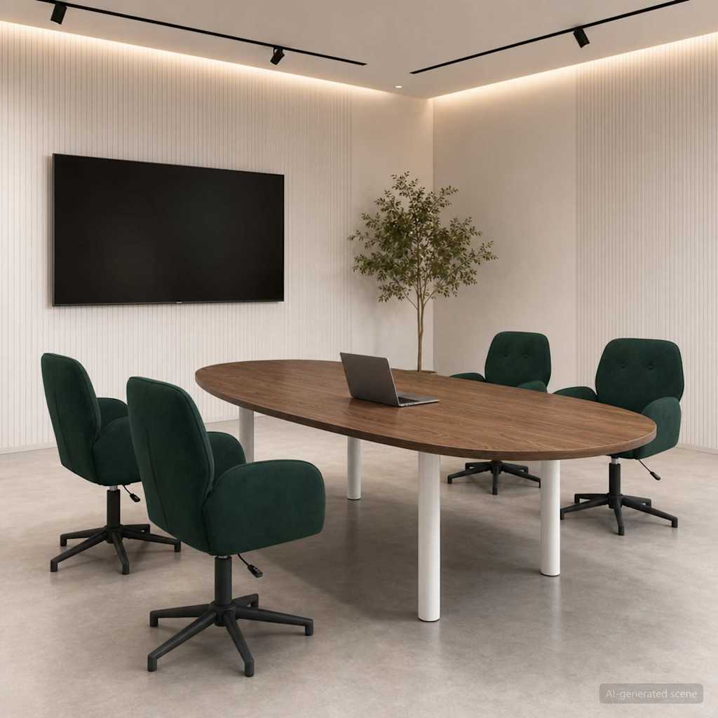 vidaXL Draaibureau stoelen 2 st 54 x 55 x 90 cm Lichtgrijs fluweel