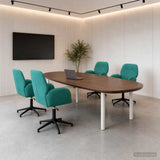 vidaXL Draaibureau stoelen 2 st 54 x 55 x 90 cm Lichtgrijs fluweel