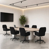 vidaXL Draaibureau stoelen 2 st 54 x 55 x 90 cm Lichtgrijs fluweel