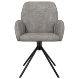 vidaXL Draaikrukken 4 pcs Kunst Suède Leer Bruin 54 x 55 x 86 cm