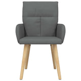 vidaXL Eetstoelen 4 pcs Stof Lichtgrijs 60 x 56 x 96 cm
