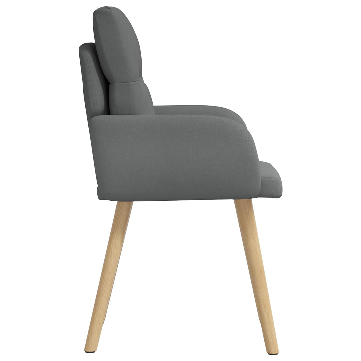 vidaXL Eetstoelen 4 pcs Stof Lichtgrijs 60 x 56 x 96 cm