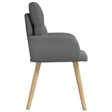 vidaXL Eetstoelen 4 pcs Stof Lichtgrijs 60 x 56 x 96 cm