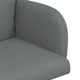 vidaXL Eetstoelen 4 pcs Stof Lichtgrijs 60 x 56 x 96 cm