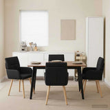 vidaXL Eetstoelen 4 pcs Stof Lichtgrijs 60 x 56 x 96 cm