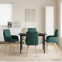 vidaXL Eetstoelen 4 pcs Stof Lichtgrijs 60 x 56 x 96 cm