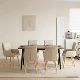 vidaXL Eetstoelen 4 pcs Stof Lichtgrijs 60 x 56 x 96 cm