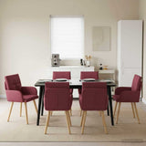 vidaXL Eetstoelen 4 pcs Stof Lichtgrijs 60 x 56 x 96 cm