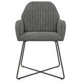 vidaXL Eetstoelen 4 pcs fluweel Lichtgrijs 55 x 50 x 84 cm
