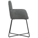 vidaXL Eetstoelen 4 pcs fluweel Lichtgrijs 55 x 50 x 84 cm