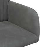 vidaXL Eetstoelen 4 pcs fluweel Lichtgrijs 55 x 50 x 84 cm