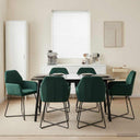 vidaXL Eetstoelen 4 pcs fluweel Lichtgrijs 55 x 50 x 84 cm