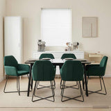 vidaXL Eetstoelen 4 pcs fluweel Lichtgrijs 55 x 50 x 84 cm