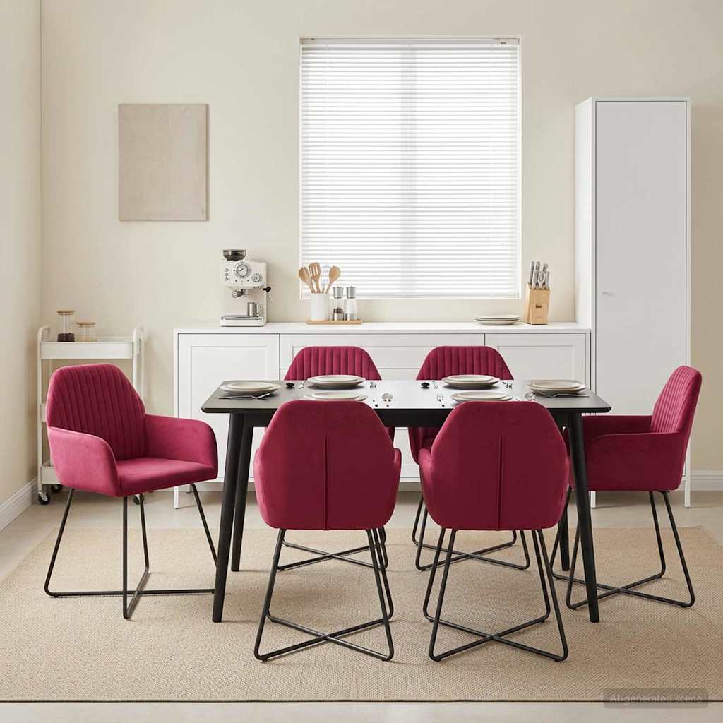 vidaXL Eetstoelen 4 pcs fluweel Lichtgrijs 55 x 50 x 84 cm