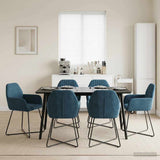 vidaXL Eetstoelen 4 pcs fluweel Lichtgrijs 55 x 50 x 84 cm