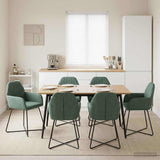 vidaXL Eetstoelen 4 pcs fluweel Lichtgrijs 55 x 50 x 84 cm