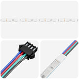 vidaXL LED strip 2 pcs Zwart en Transparant 3000 mm Koper en Plastic