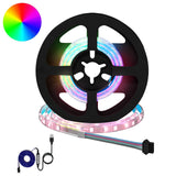 vidaXL LED strip 2 pcs Zwart en Transparant 3000 mm Koper en Plastic