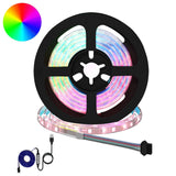 vidaXL LED strip 2 pcs Zwart en Transparant 3000 mm Koper en Plastic