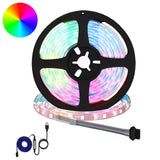 vidaXL LED strip 2 pcs Zwart en Transparant 3000 mm Koper en Plastic