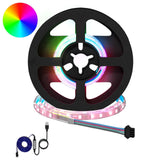vidaXL LED strip 2 pcs Zwart en Transparant 3000 mm Koper en Plastic