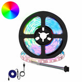 vidaXL LED strip 2 pcs Zwart en Transparant 3000 mm Koper en Plastic