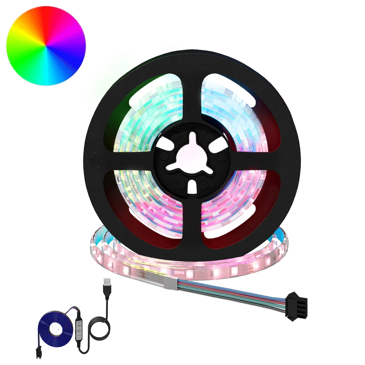 vidaXL LED strip 2 pcs Zwart en Transparant 3000 mm Koper en Plastic