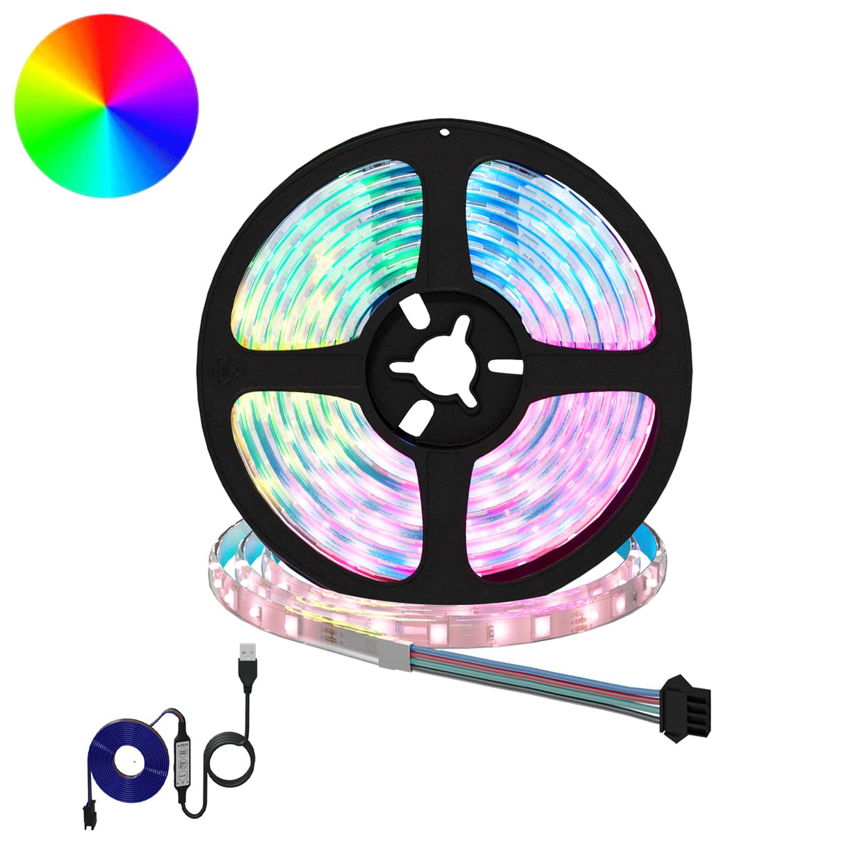 vidaXL LED strip 2 pcs Zwart en Transparant 3000 mm Koper en Plastic