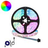 vidaXL LED strip 2 pcs Zwart en Transparant 3000 mm Koper en Plastic