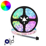 vidaXL LED strip 2 pcs Zwart en Transparant 3000 mm Koper en Plastic