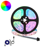 vidaXL LED strip 2 pcs Zwart en Transparant 3000 mm Koper en Plastic