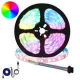 vidaXL LED strip 2 pcs Zwart en Transparant 3000 mm Koper en Plastic