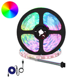vidaXL LED strip 2 pcs Zwart en Transparant 3000 mm Koper en Plastic