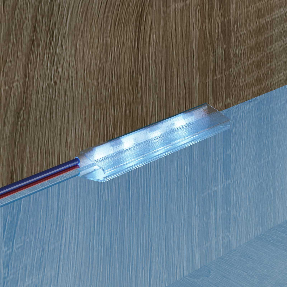 vidaXL LED strip 2 pcs Zwart en Wit 1745 mm Koper en Plastic