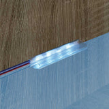 vidaXL LED strip 2 pcs Zwart en Wit 1745 mm Koper en Plastic