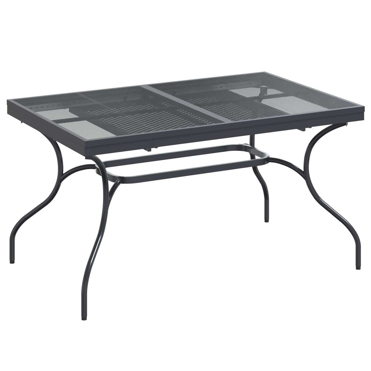 vidaXL Tuin Eettafel Set 7 pcs Antracietkleurig 212 x 90 x 76 cm