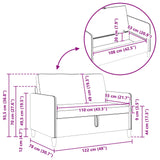 vidaXL Sofa Set with Storage 2 pc Light Gray Polyester