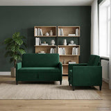vidaXL Sofa Set with Storage 2 pc Light Gray Polyester