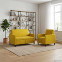 vidaXL Sofa Set with Storage 2 pc Light Gray Polyester