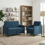 vidaXL Sofa Set with Storage 2 pc Light Gray Polyester