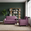 vidaXL Sofa Set with Storage 2 pc Light Gray Polyester