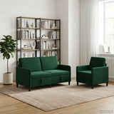 vidaXL Sofa Set with Storage 2 pc Light Gray Polyester