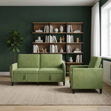 vidaXL Sofa Set with Storage 2 pc Light Gray Polyester