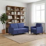 vidaXL Sofa Set with Storage 2 pc Light Gray Polyester