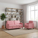 vidaXL Sofa Set with Storage 2 pc Light Gray Polyester