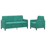 vidaXL Sofa Set with Storage 2 pc Light Gray Polyester